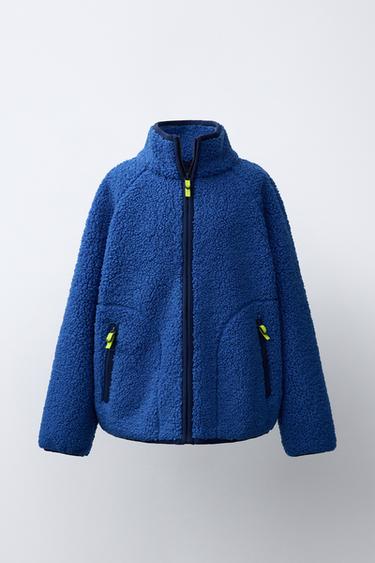 FAUX SHEARLING JACKET - Bluish by Zara