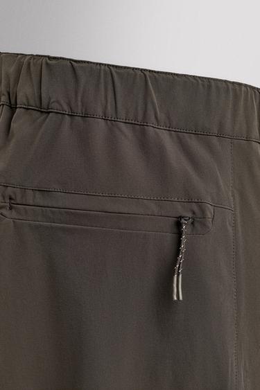 TECHNICAL BELTED TROUSERS - Dark brown by Zara - Image 3