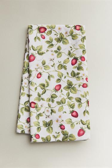 Zara PACK OF STRAWBERRY NAPKINS (PACK OF 2) - 綠色