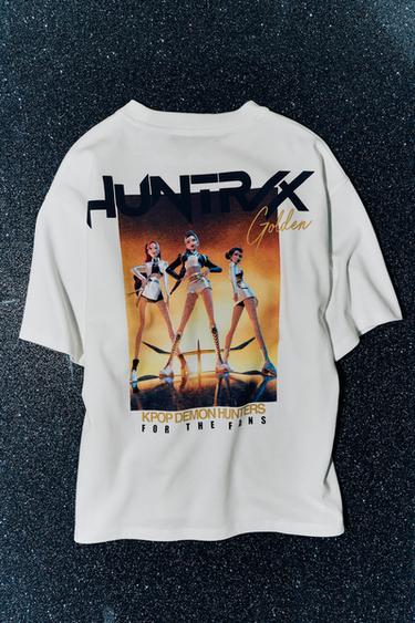 KPOP DEMON HUNTERS™ NETFLIX © PRINTED T-SHIRT - Ecru by Zara