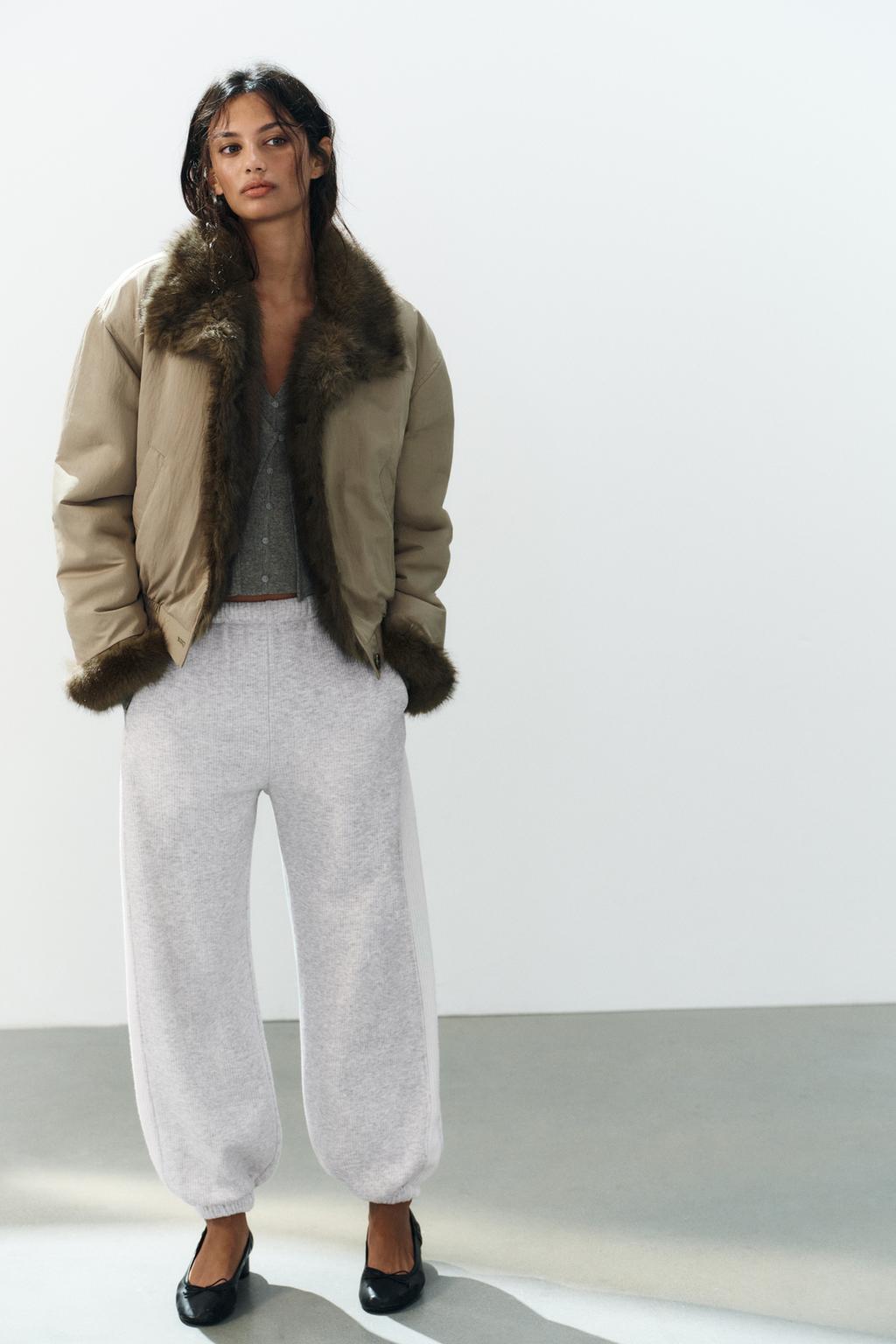 REVERSIBLE FAUX FUR JACKET