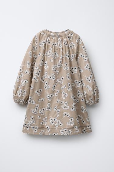 FLORAL PRINT DRESS - Beige by Zara - Image 1