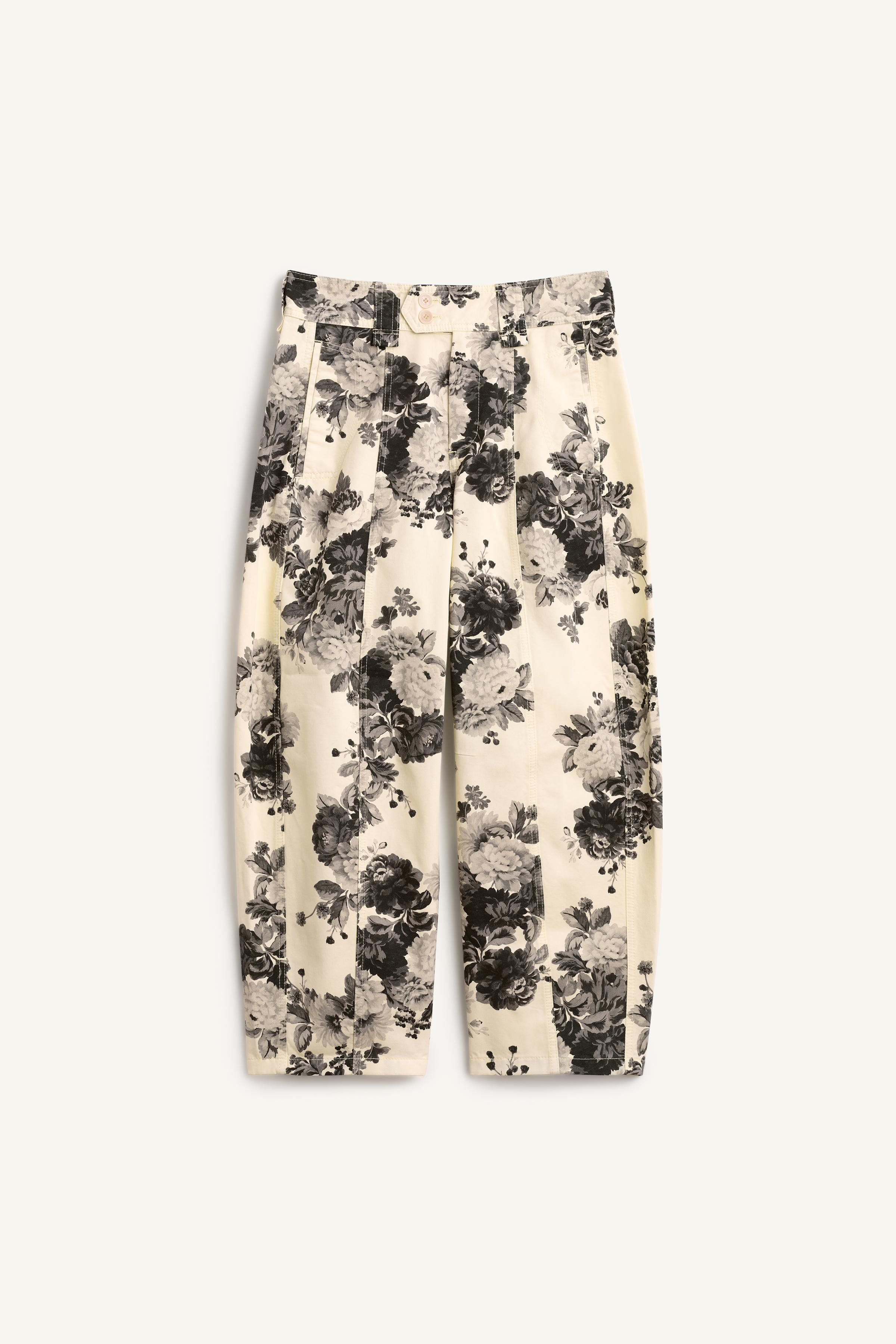 Женские брюки Zara BNN FLWRS PNT — фото 5