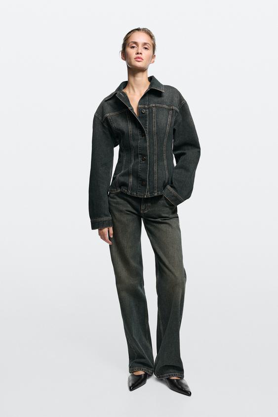 Zara Denim cotton blend overshirt total look - 470 - Image 0