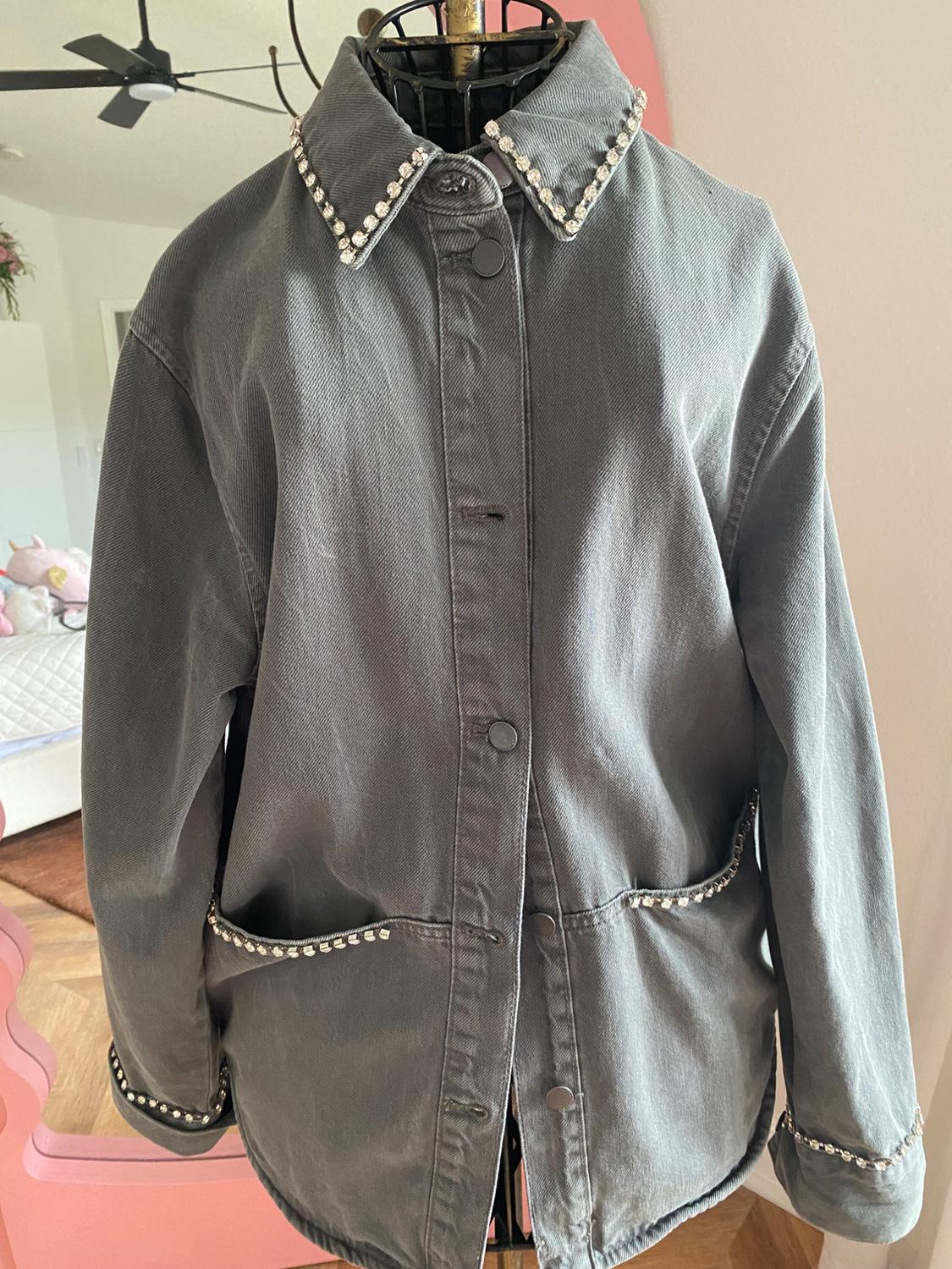 EMBROIDERED POCKET OVERSHIRT ZW COLLECTION - Image 2