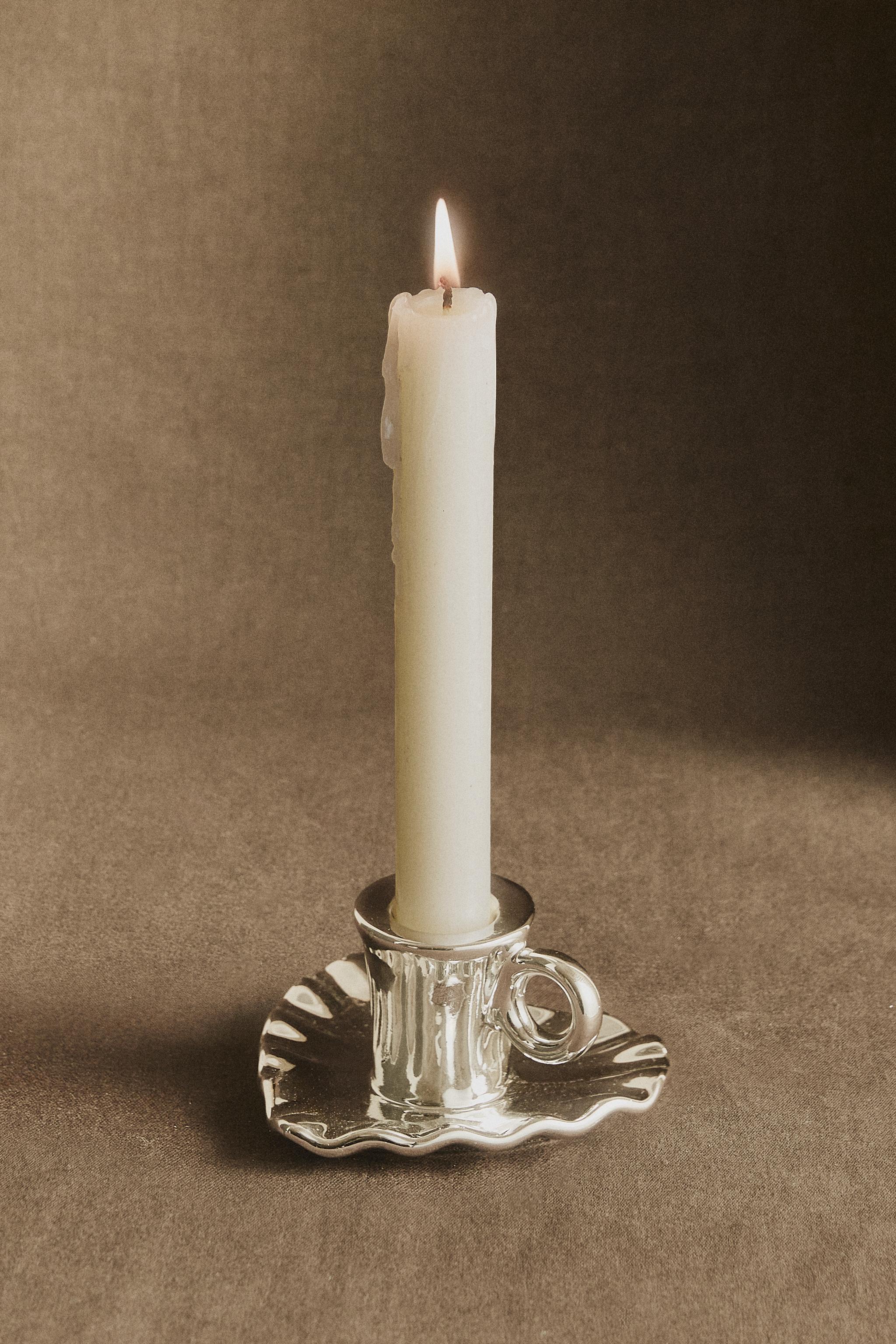 CHRISTMAS HEART PORCELAIN CANDLE STICK