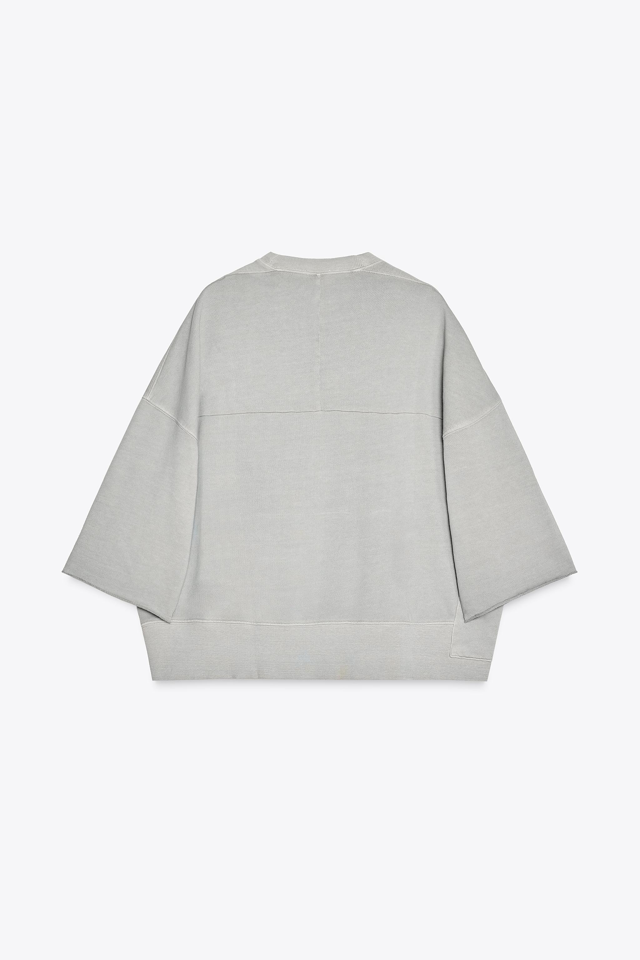 WASHED SWEATSHIRT - Dusty pink | ZARA United States