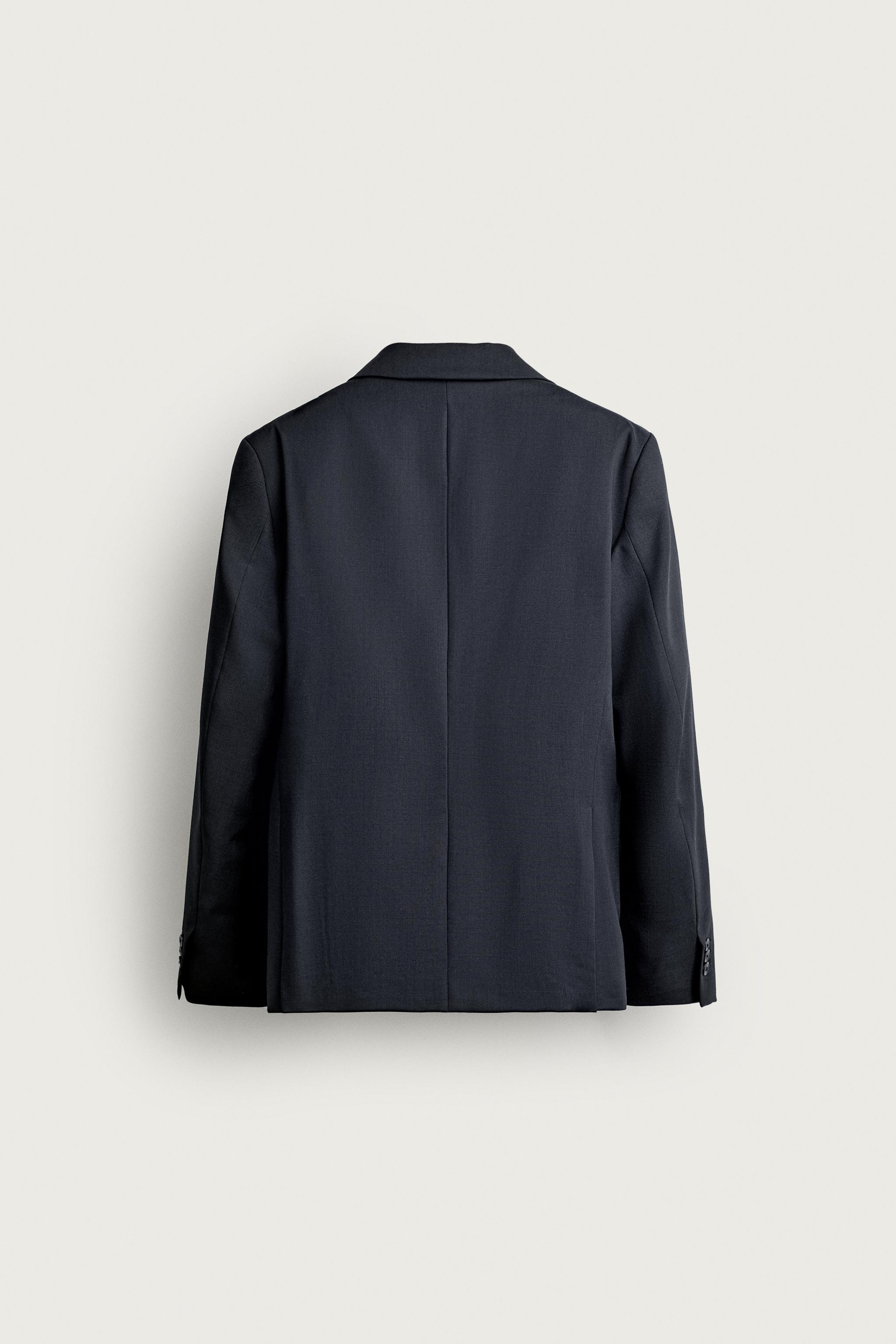 Мужские пиджаки Zara 100% WOOL REGULAR FIT SUIT BLAZER — фото 7