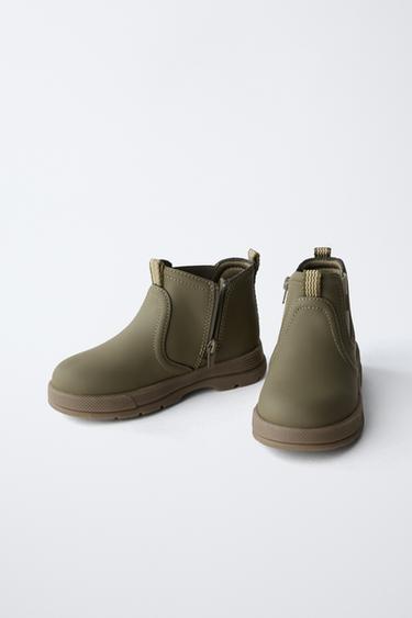 RUBBERISED BOOTS - Khaki Green by Zara - Image 2