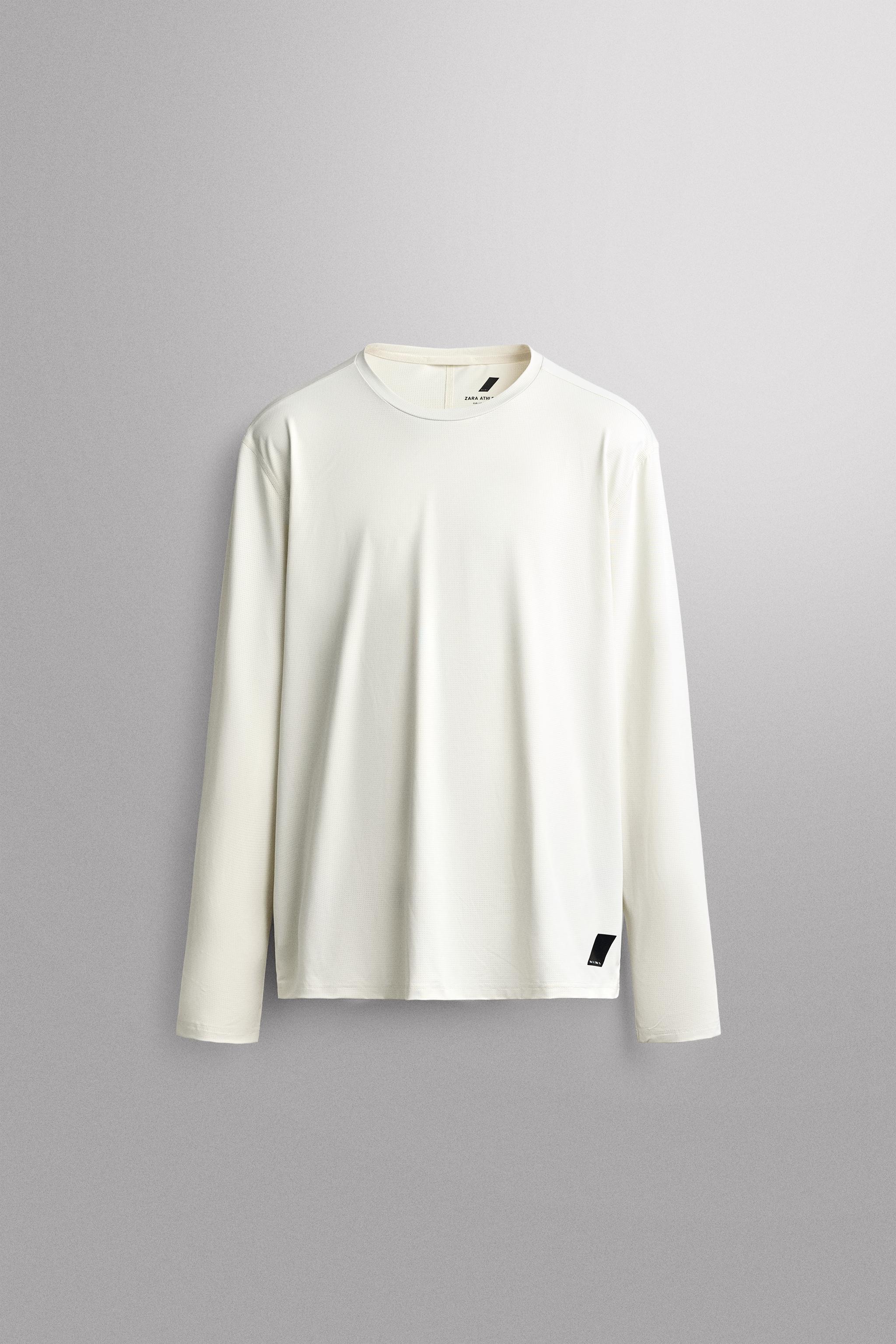 テクニカルベーシックロングスリーブTシャツ - ホワイト | ZARA Japan