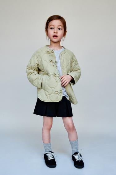 RIBBON PADDED JACKET - Light green by Zara