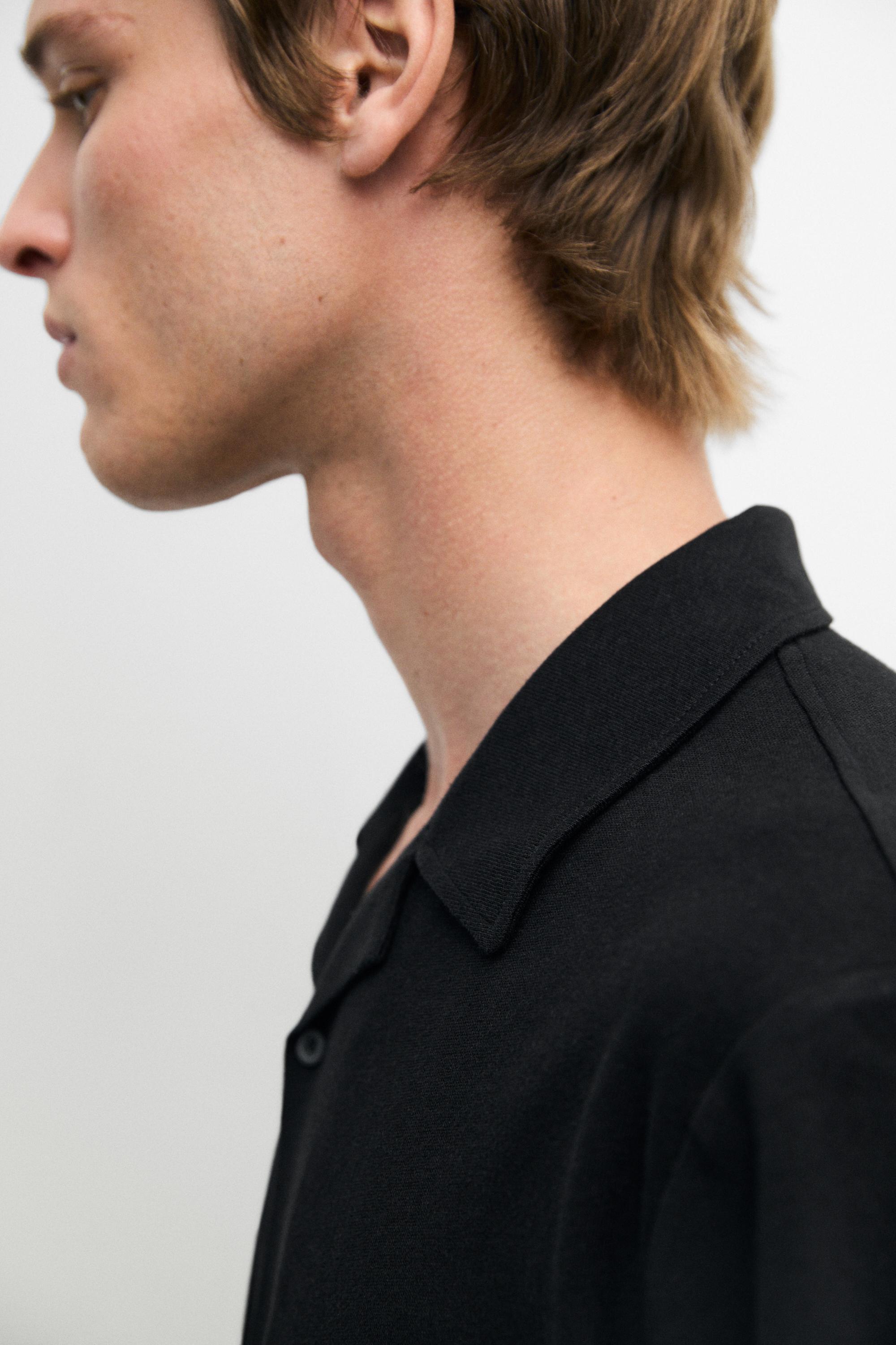 Linen and cotton short sleeve shirt