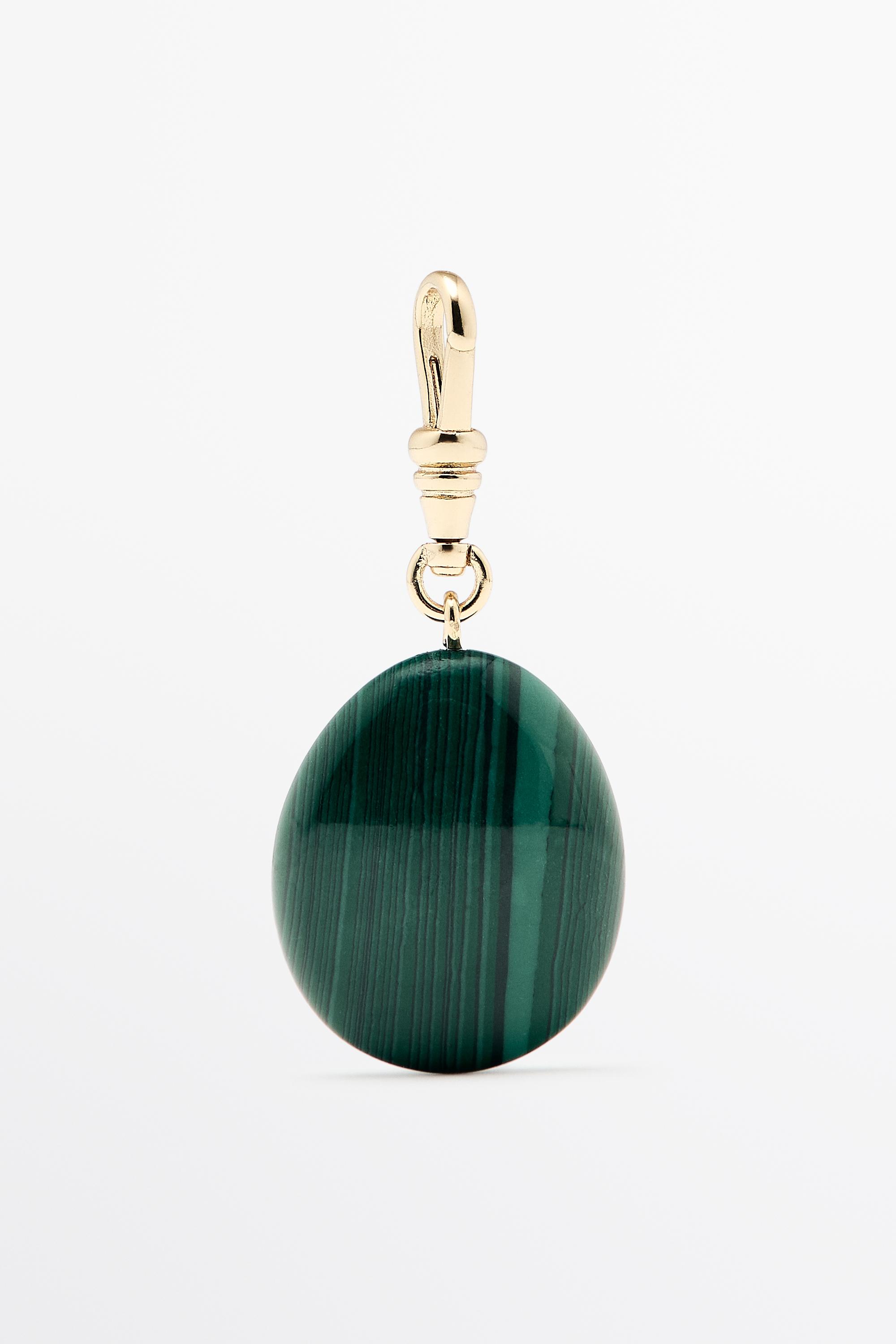 Malachite stone charm - Green | ZARA United States