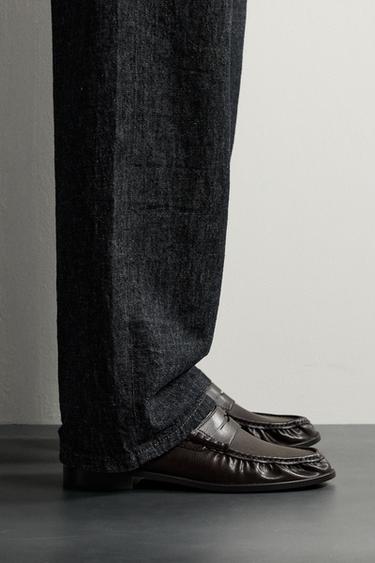 DRESS PENNY LOAFERS - Chocolate by Zara - Image 0