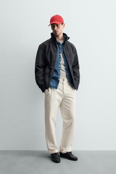 STRAIGHT-LEG CHINO TROUSERS - White by Zara