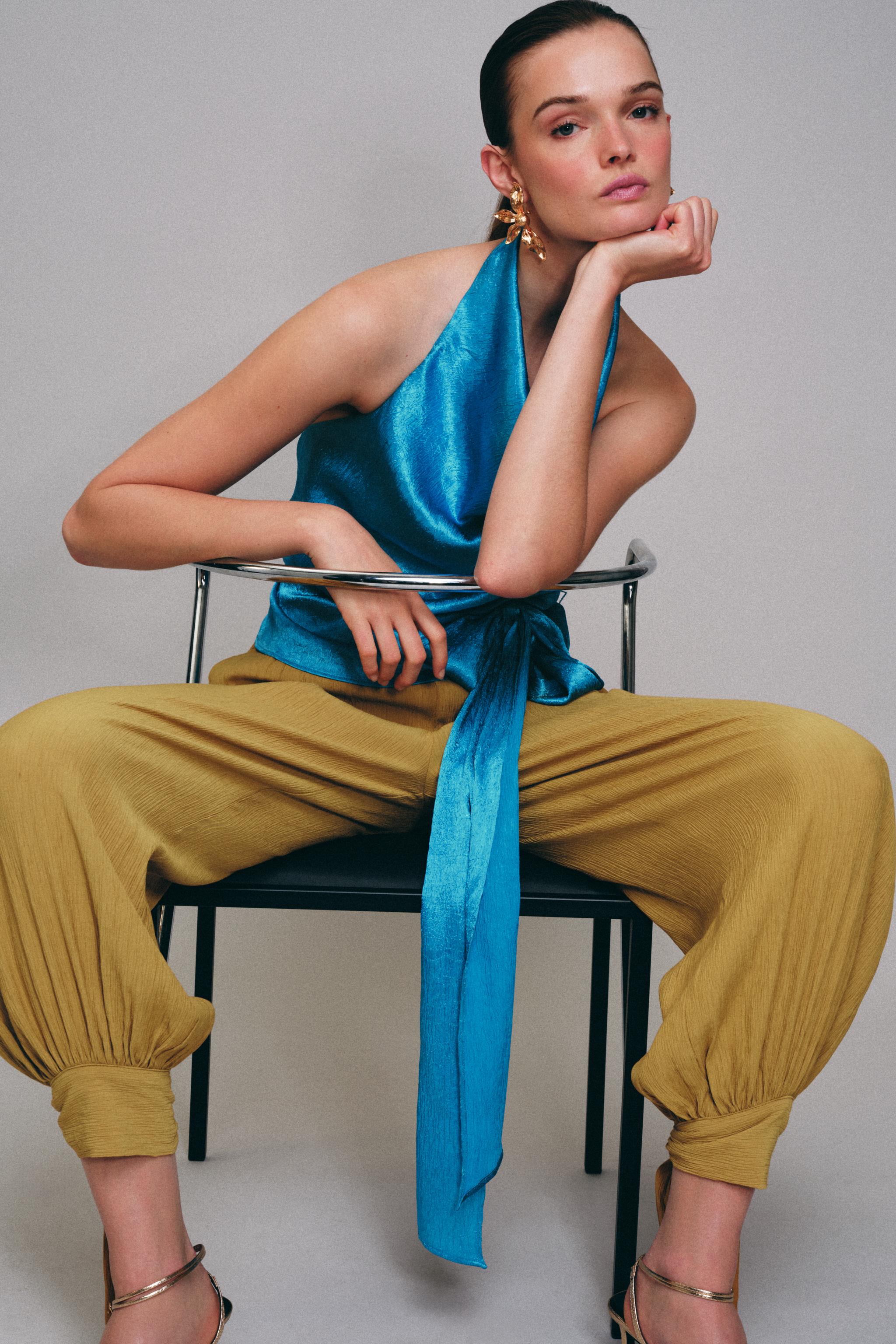 SAROUEL TROUSERS WITH BOWS