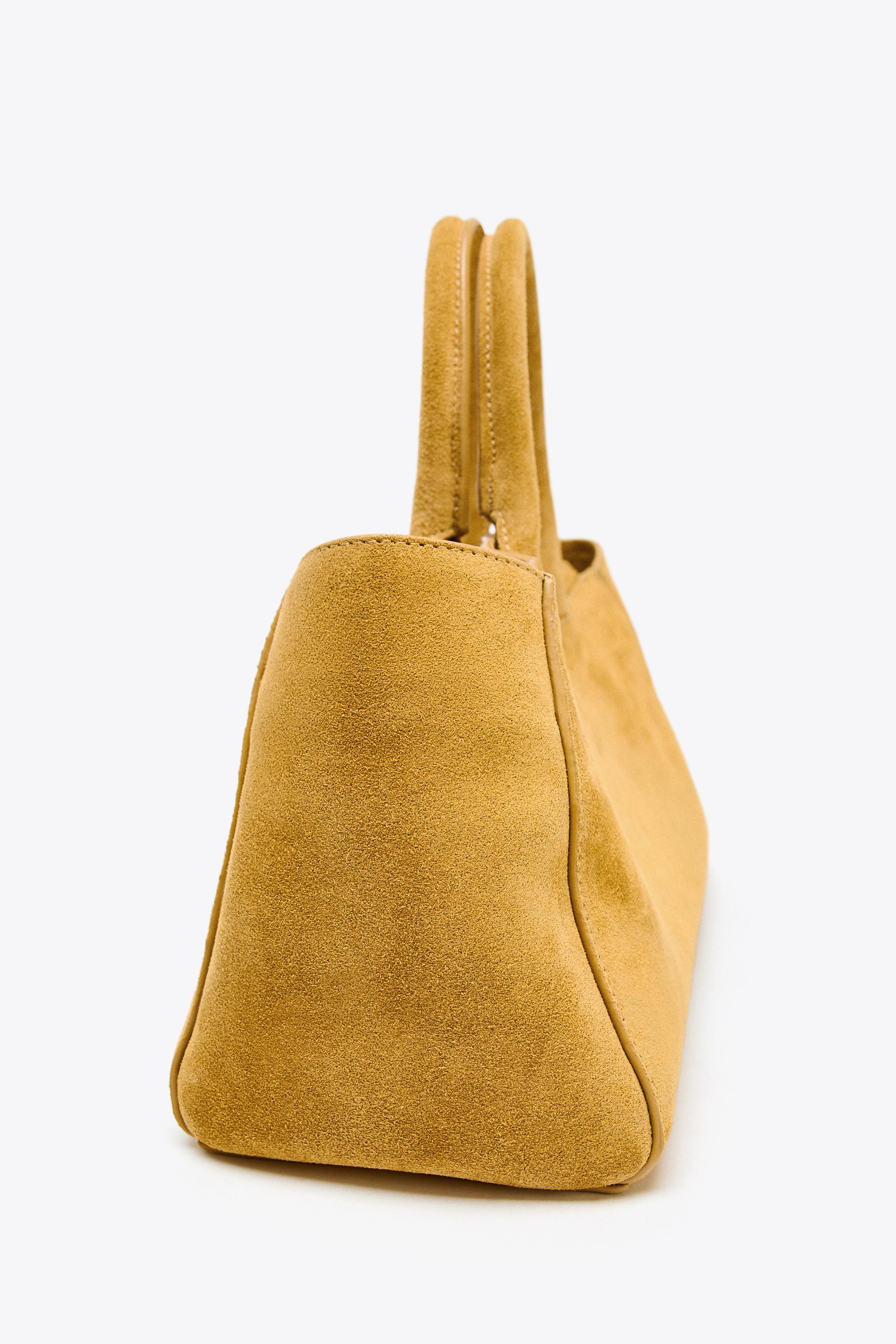 スエードミニシティバッグ - イエロー | ZARA Japan / 日本