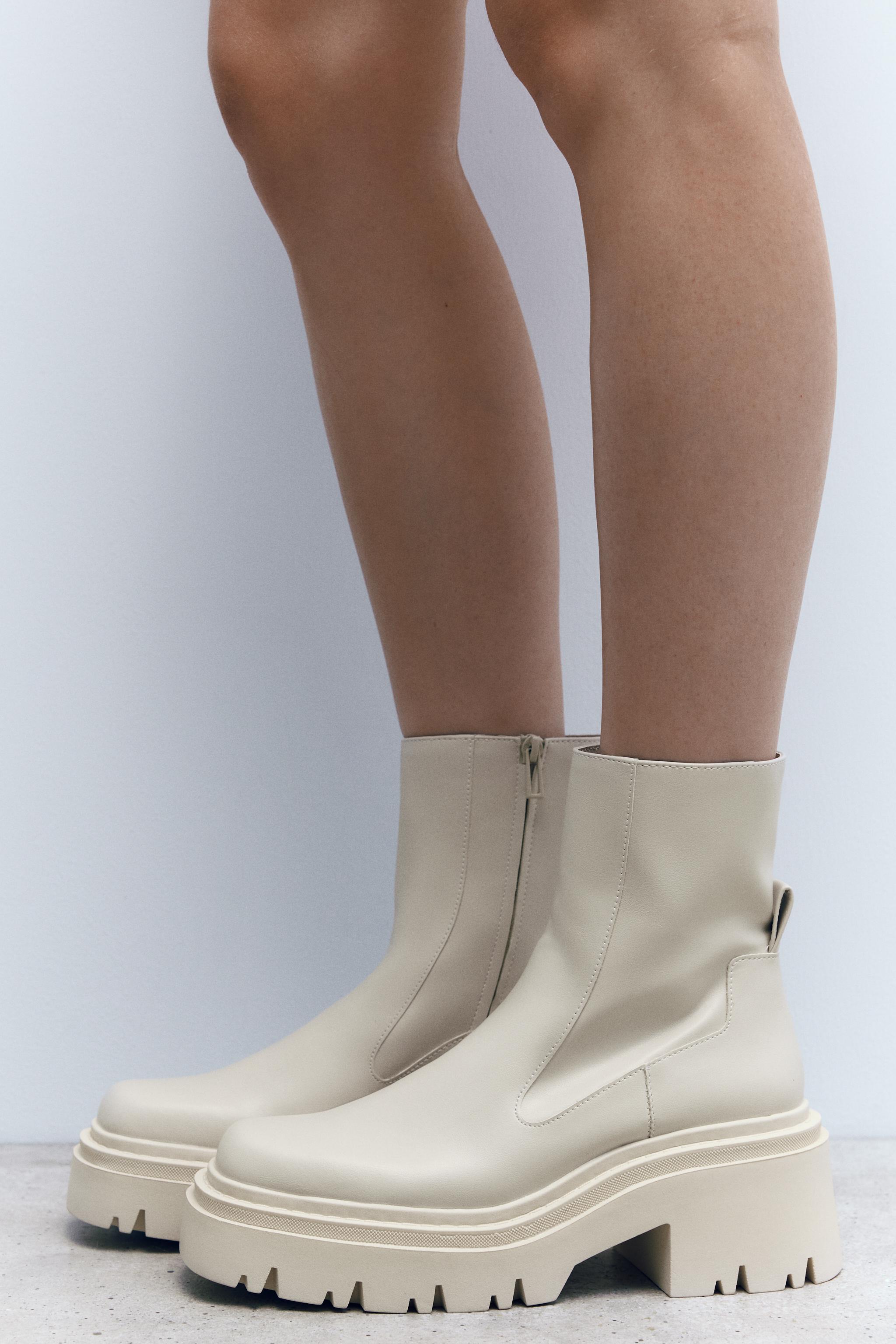 Boots clearance beige zara