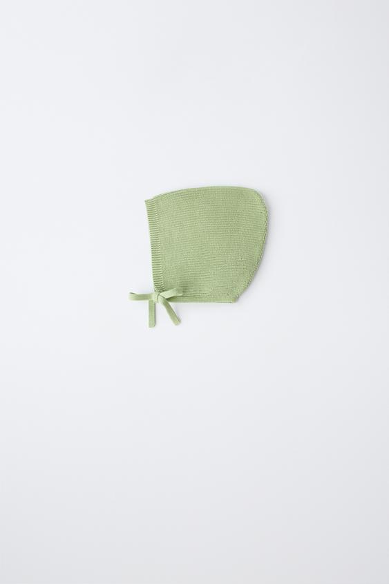 KNIT BONNET - Light green by Zara - Image 0