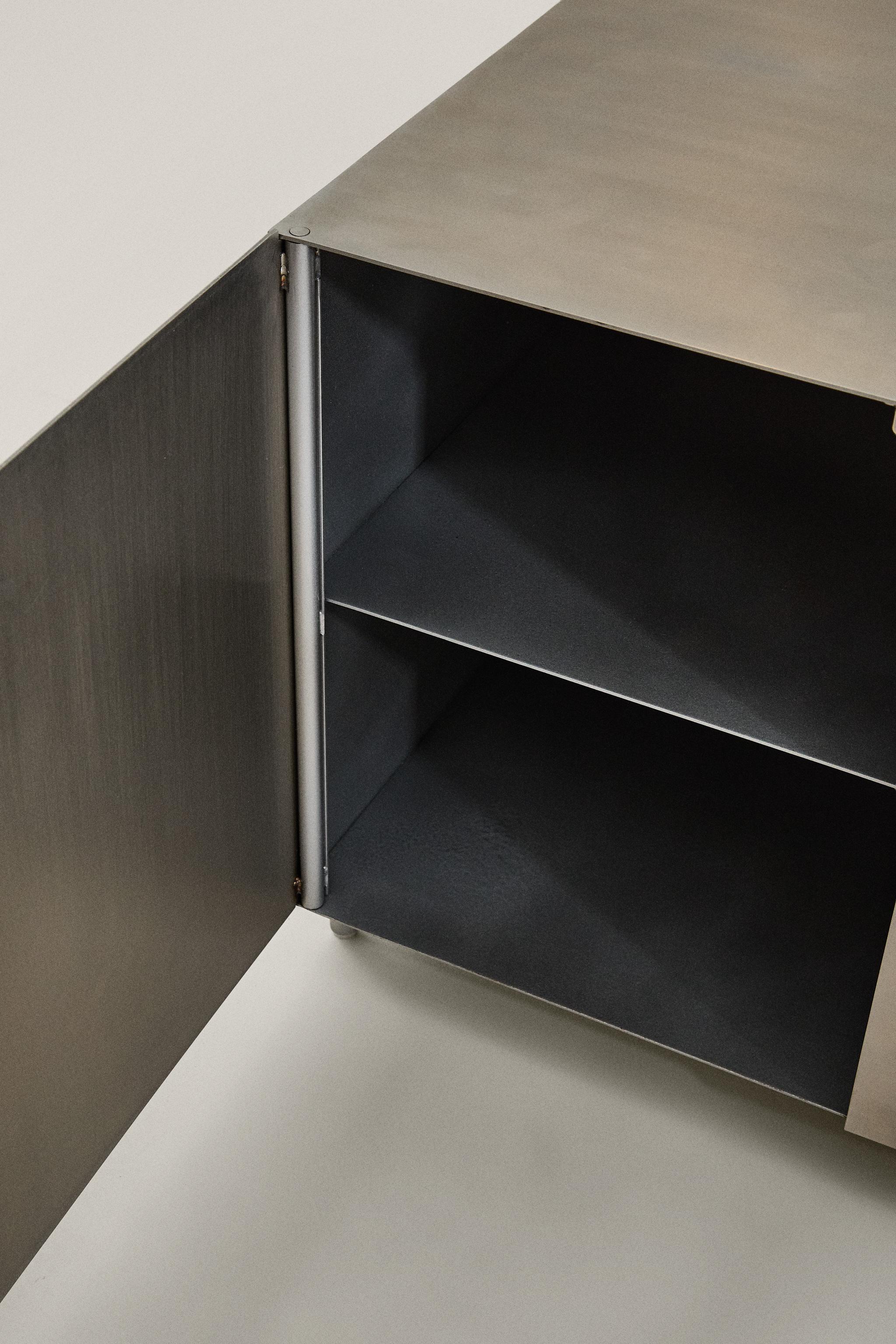 STEEL BEDSIDE TABLE