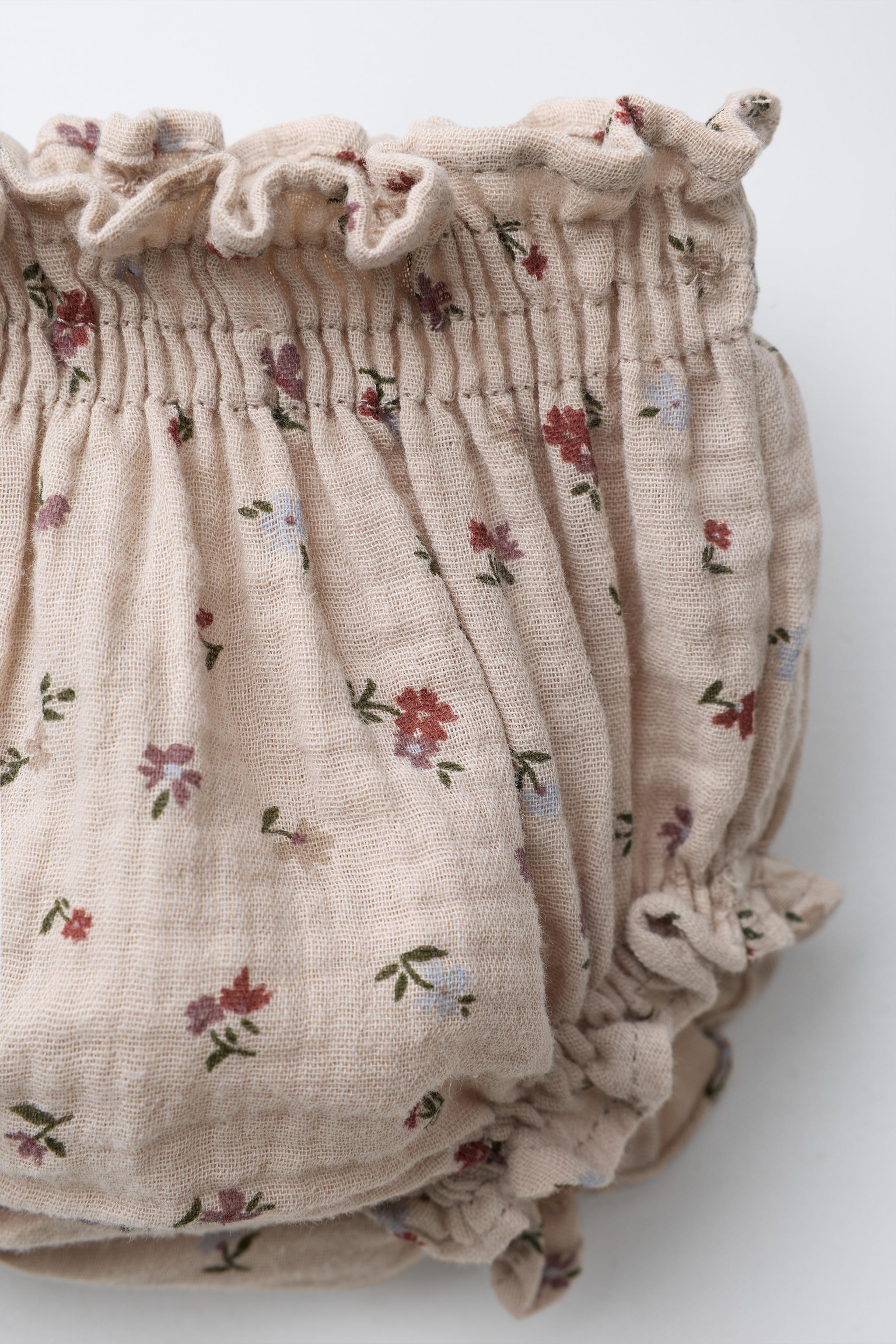 COTTON GAUZE FLORAL BOTTOMS