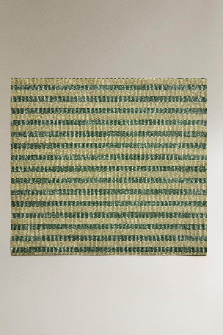 ZARA PACK OF REUSABLE STRIPED NAPKINS (PACK OF 20)