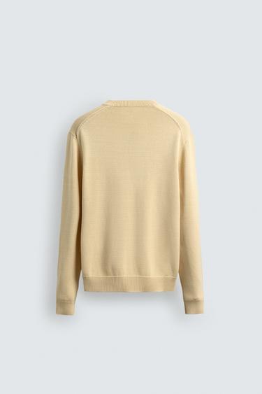 REGULAR FIT COTTON JUMPER - Vanilla by Zara - Image 8