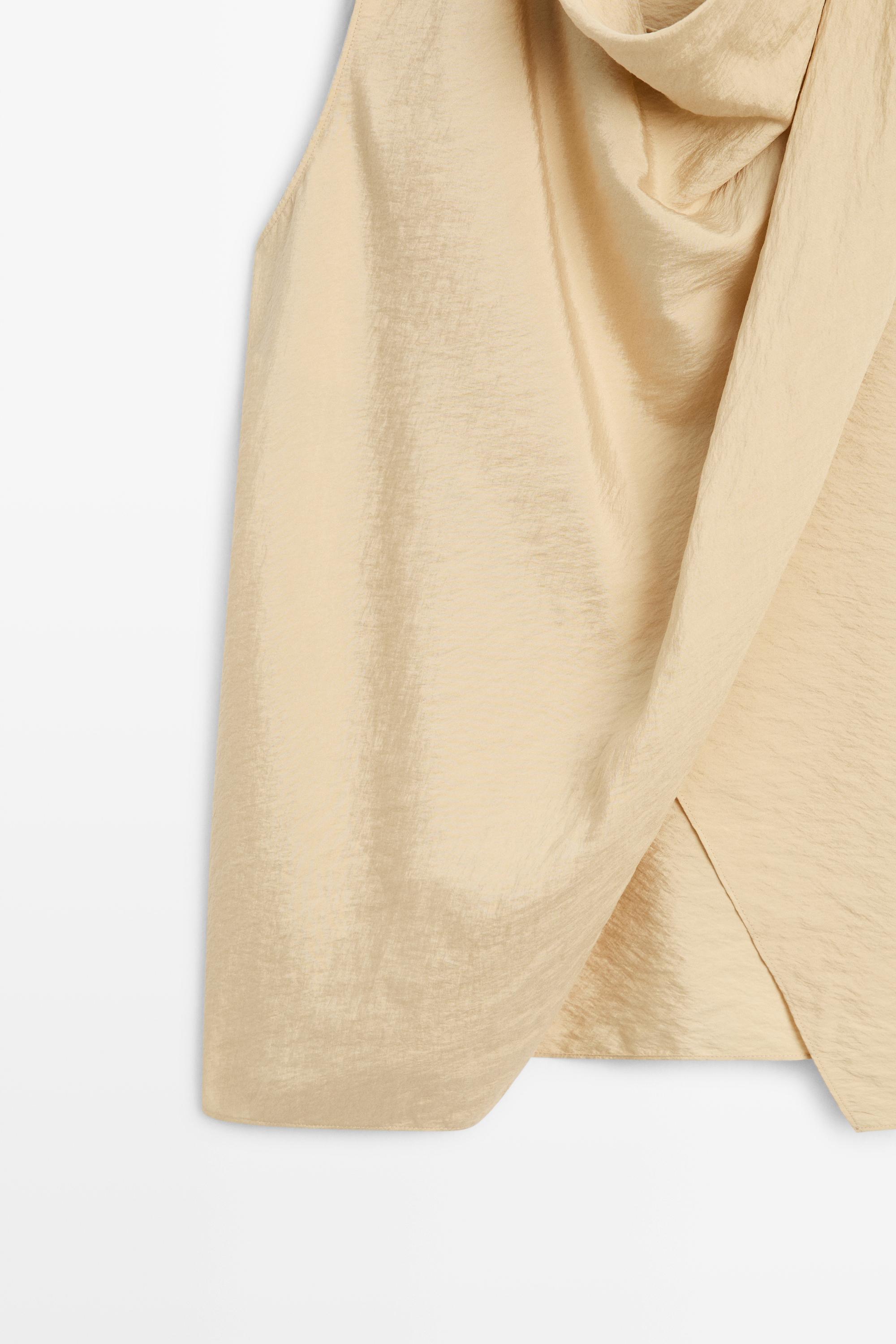 Top fluide détail drapé