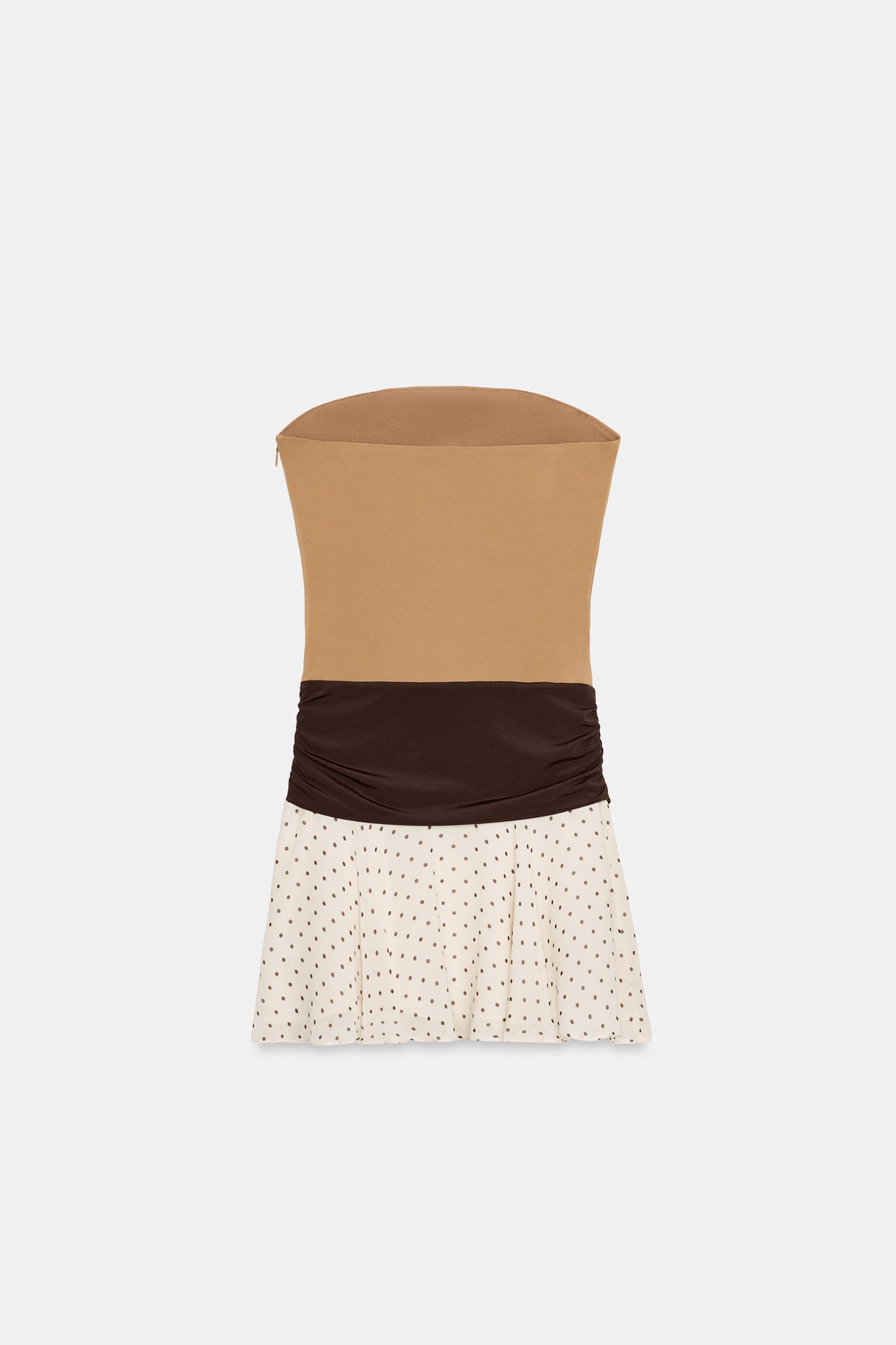 COMBINATION POLKA DOT DRESS