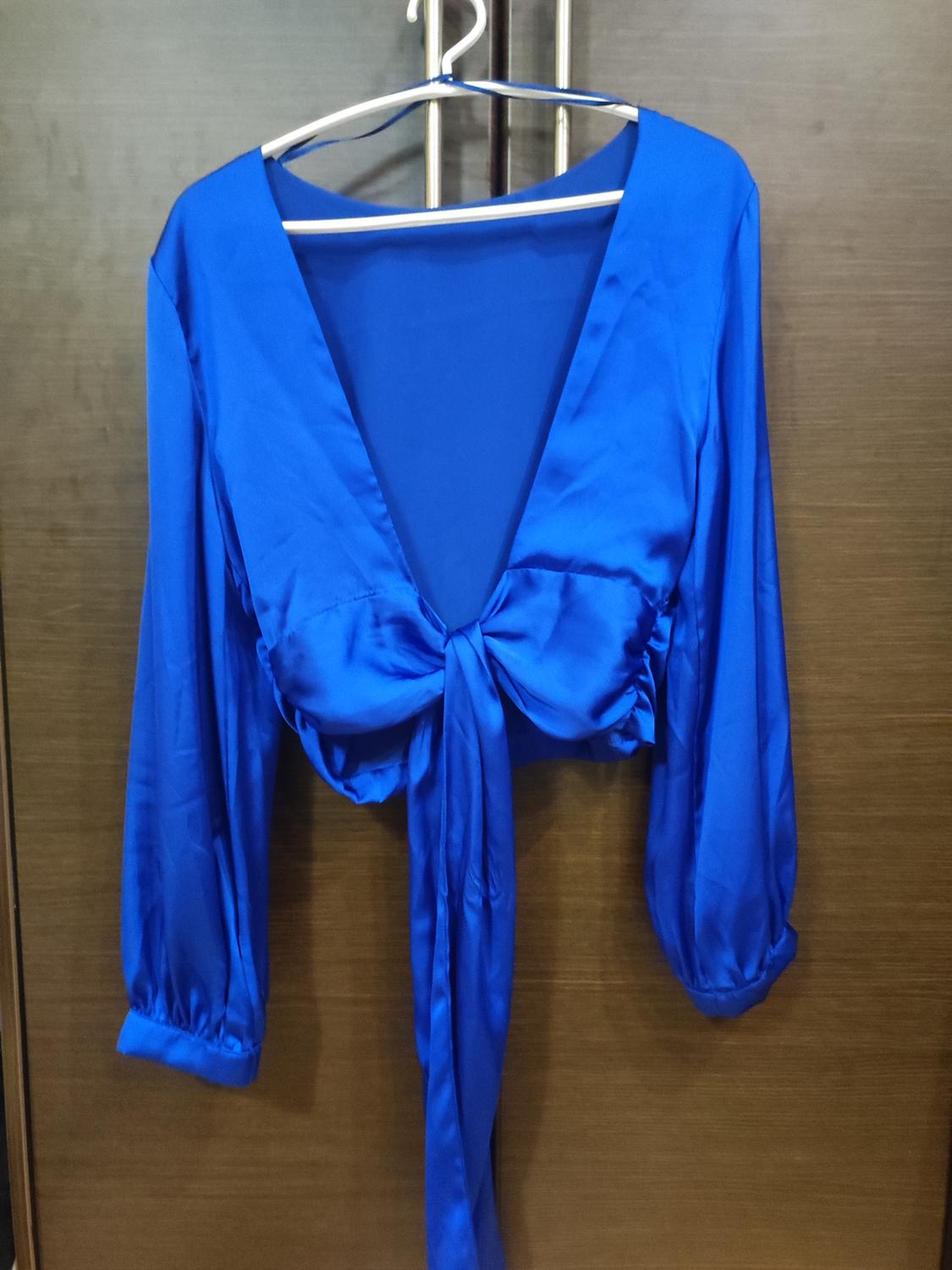 SATIN OPEN-BACK TOP - Image 2