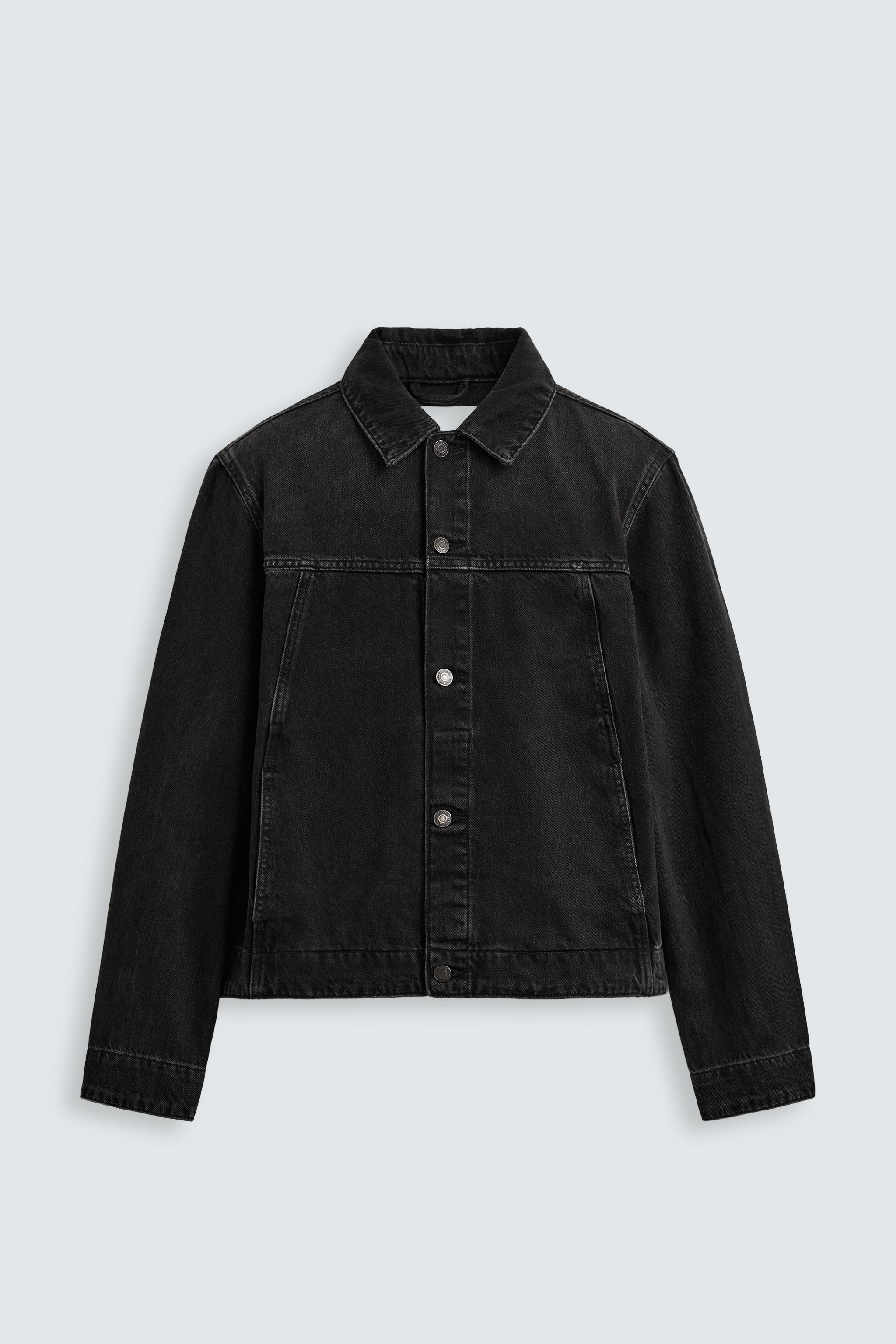 BASIC DENIM JACKET - Black | ZARA United States