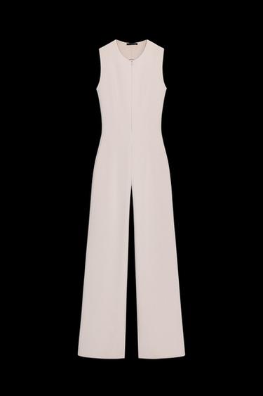 LANGER CRÊPE-OVERALL - Beige von Zara - Bild 0