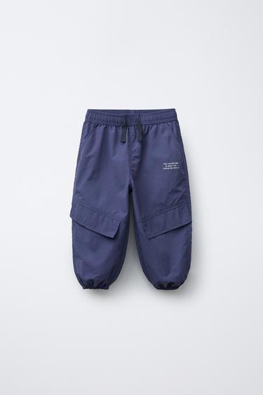 TECHNICAL JOGGER TROUSERS - Blue by Zara