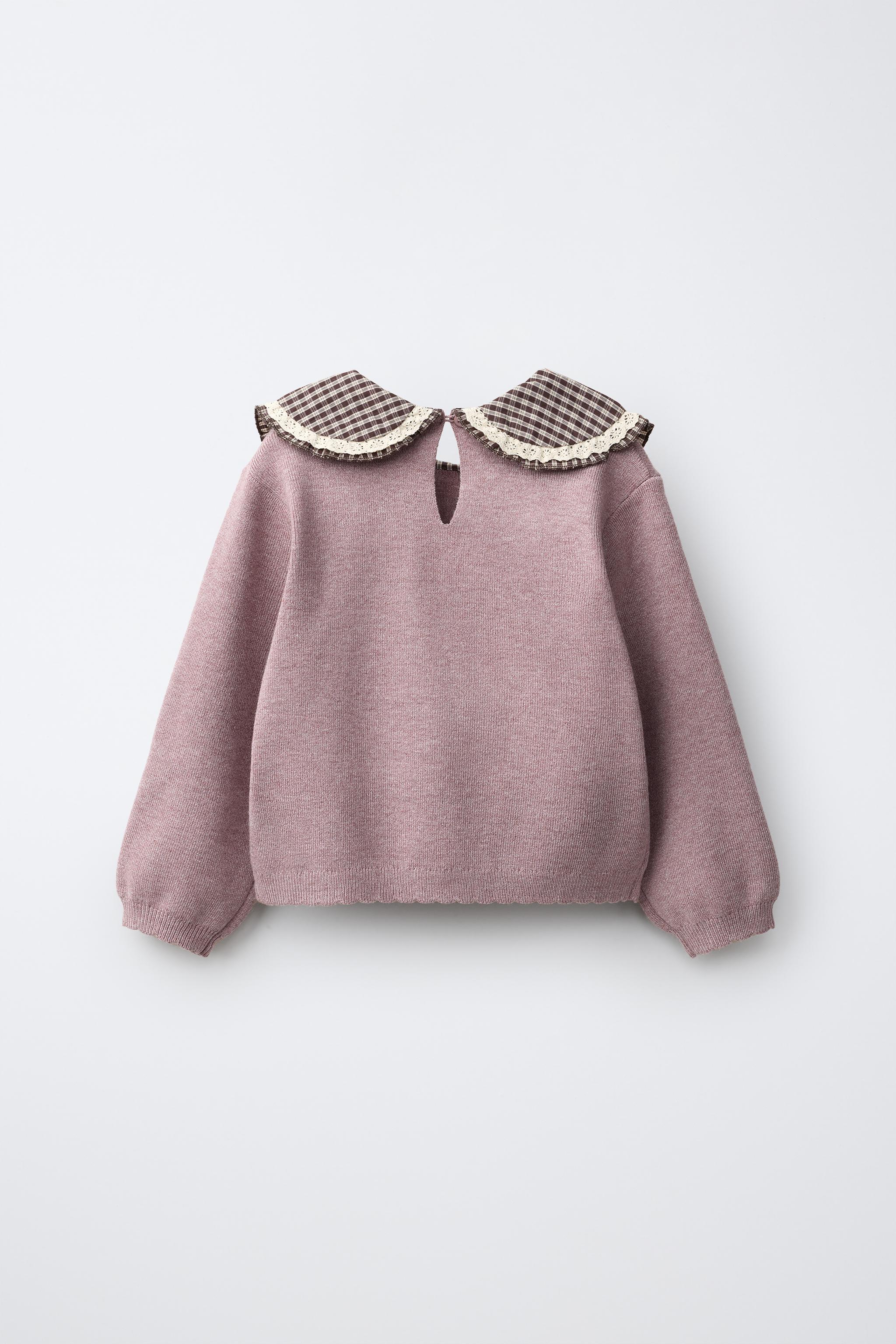 PULL EN MAILLE À COL CLAUDINE COMBINÉ
