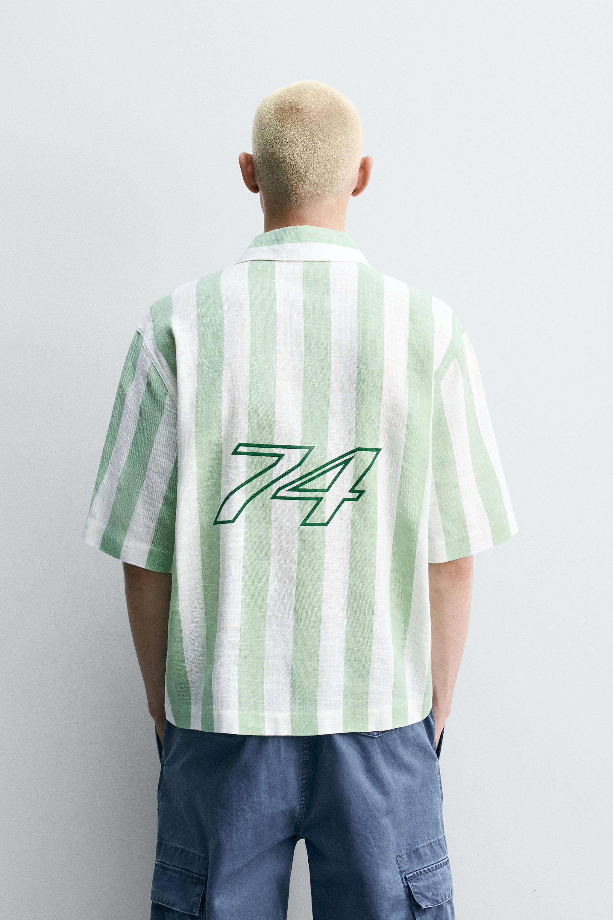 CHEMISE POLO COUPE AMPLE À IMPRIMÉS GRAPHIQUES