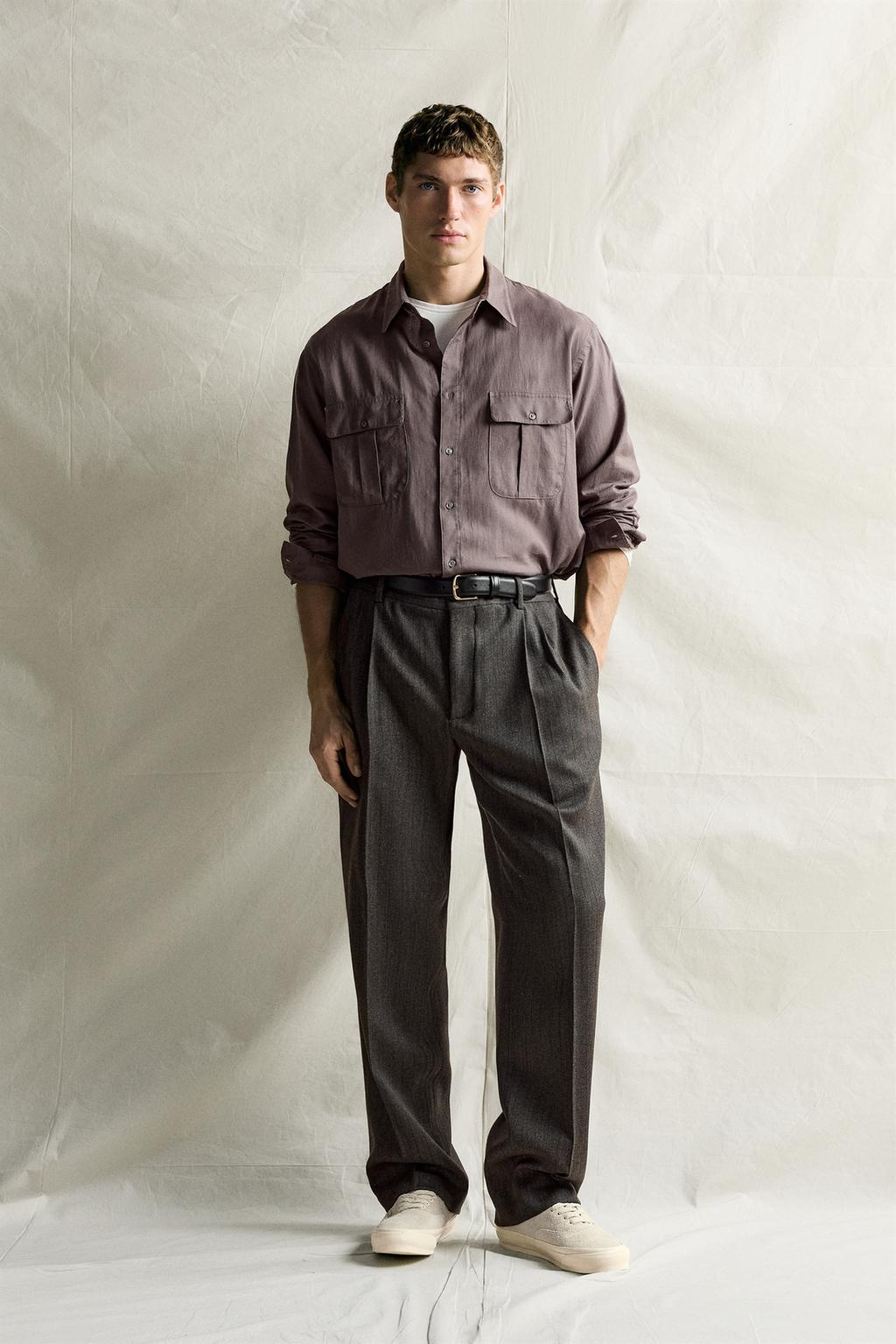 RELAXED FIT VOILE SHIRT