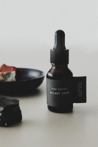 VELVET CUIR ESSENTIAL OIL AND STONES SET - Brown by Zara - Image 4