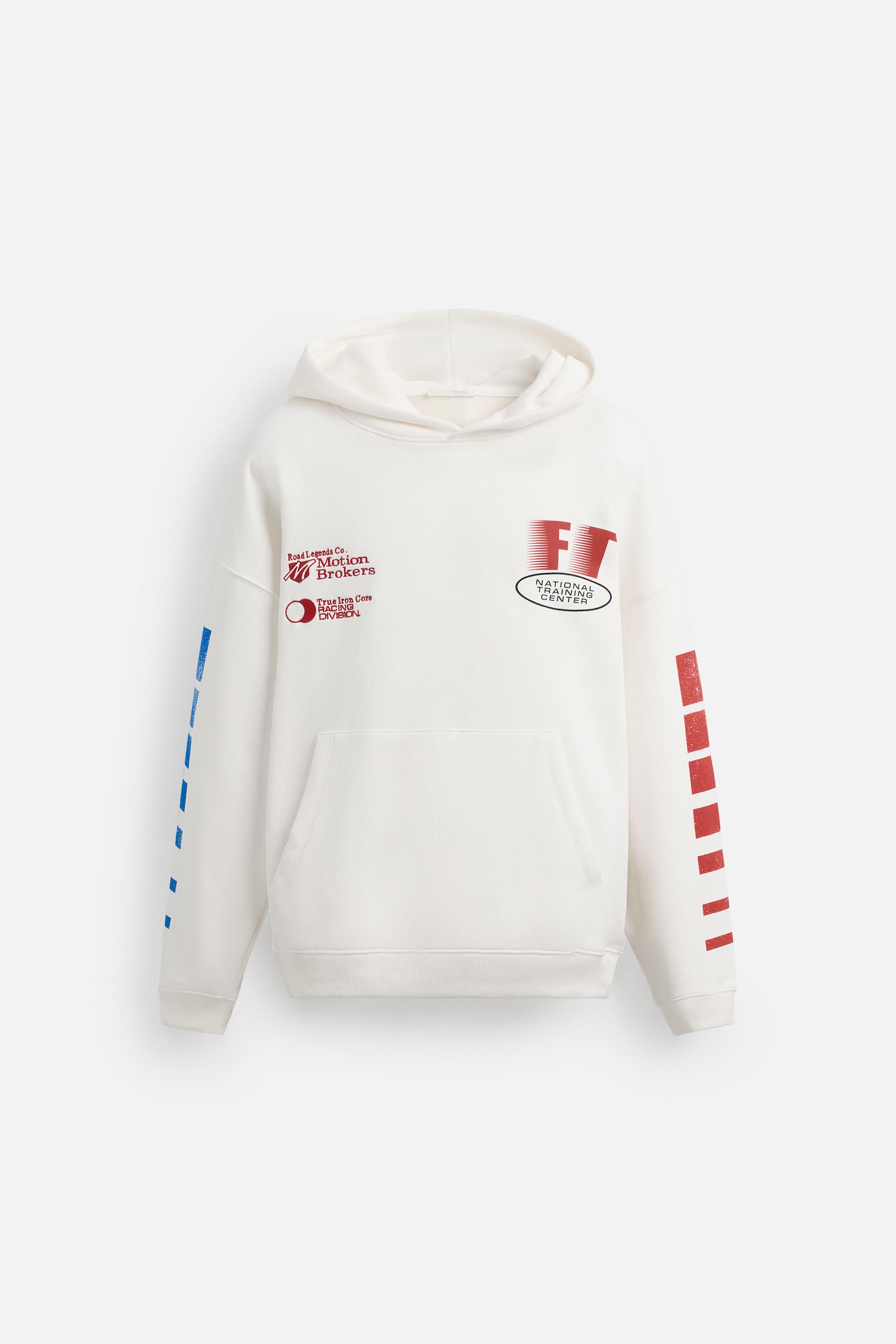 SWEAT À CAPUCHE IMPRIMÉ RACING