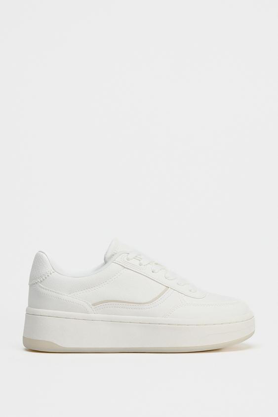 Plataforma Zara Deportivas Blancas Mujer Zara Sandalias Zara