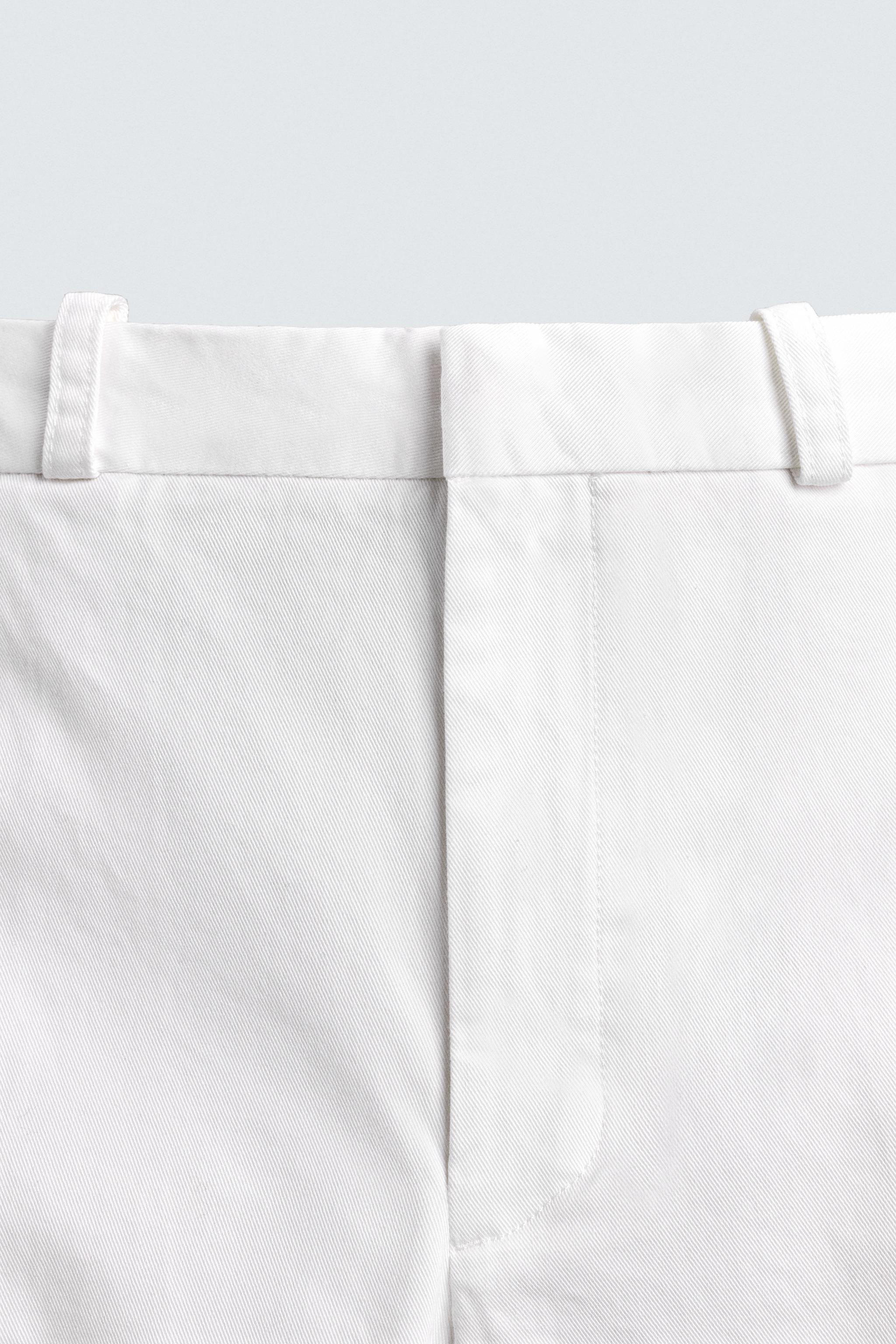 CALÇA CHINO OVERSIZE FIT - Branco | ZARA Brasil