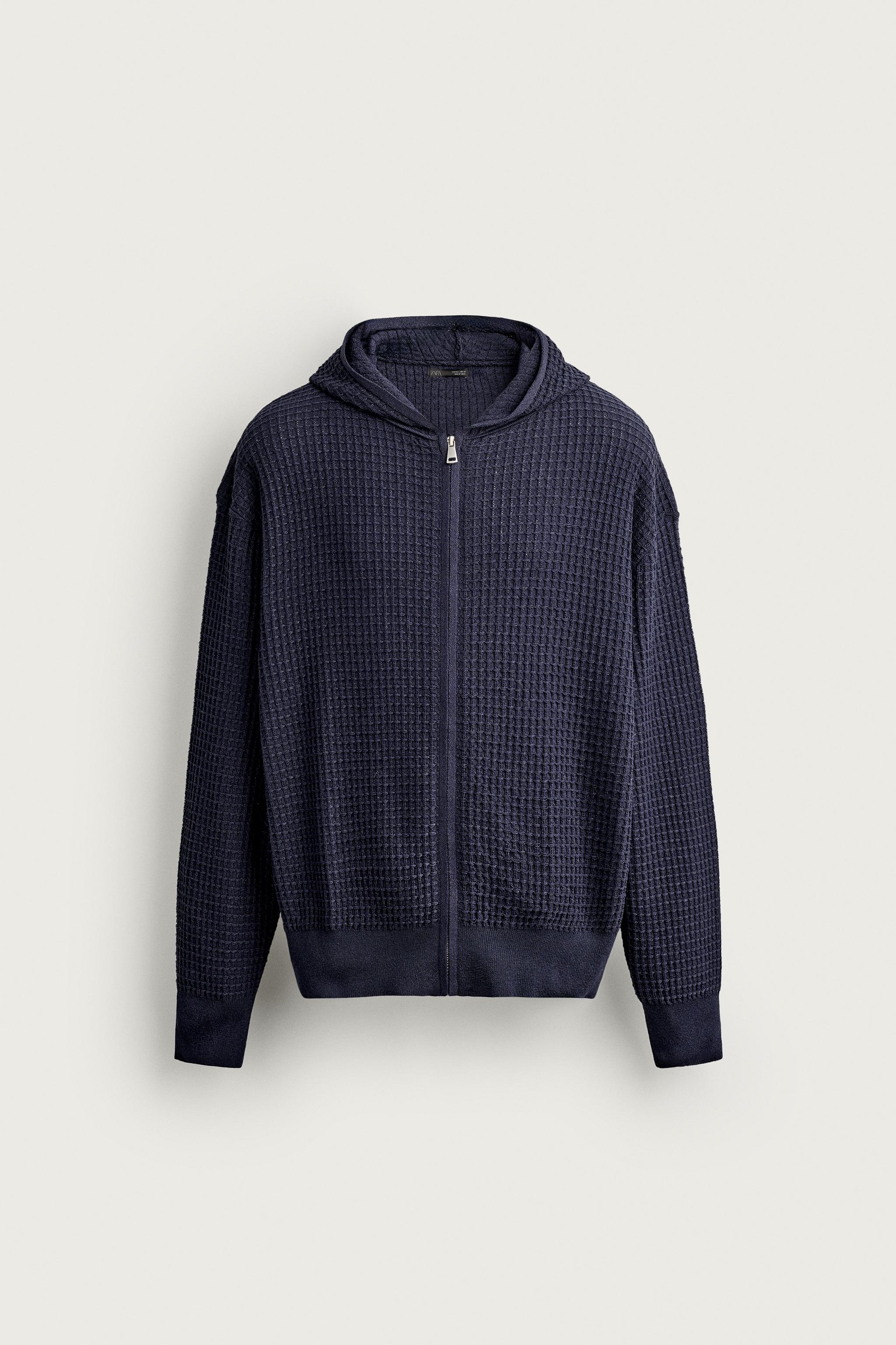 Мужские худи Zara WAFFLE TEXTURE — фото 7