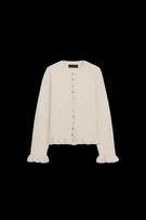 CONTRAST RUFFLE JACKET