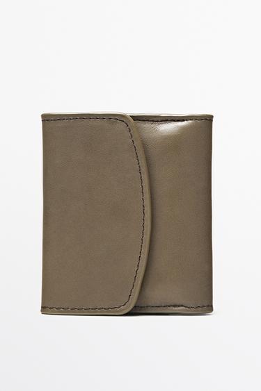 Mini nappa leather jewelry case — Black gold 2