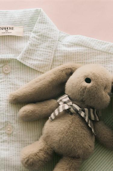 KIDS' BUNNY SOFT TOY WITH BOX - Dark beige by Zara