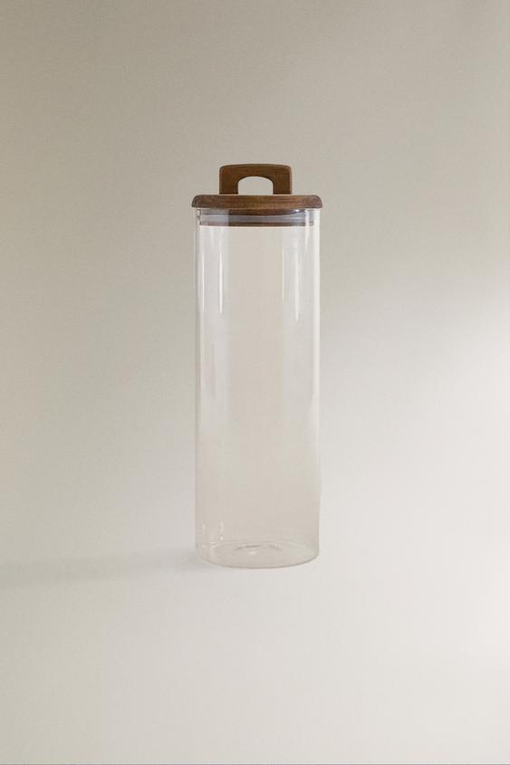 POT DE CONSERVATION BOROSILICATE ET BOIS - Beige clair de Zara - Image 2