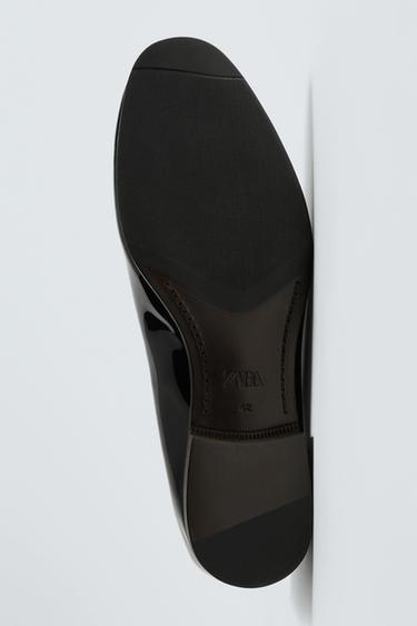 Zara WILLY CHAVARRIA X ZARA PATENT LEATHER LOAFERS - Black