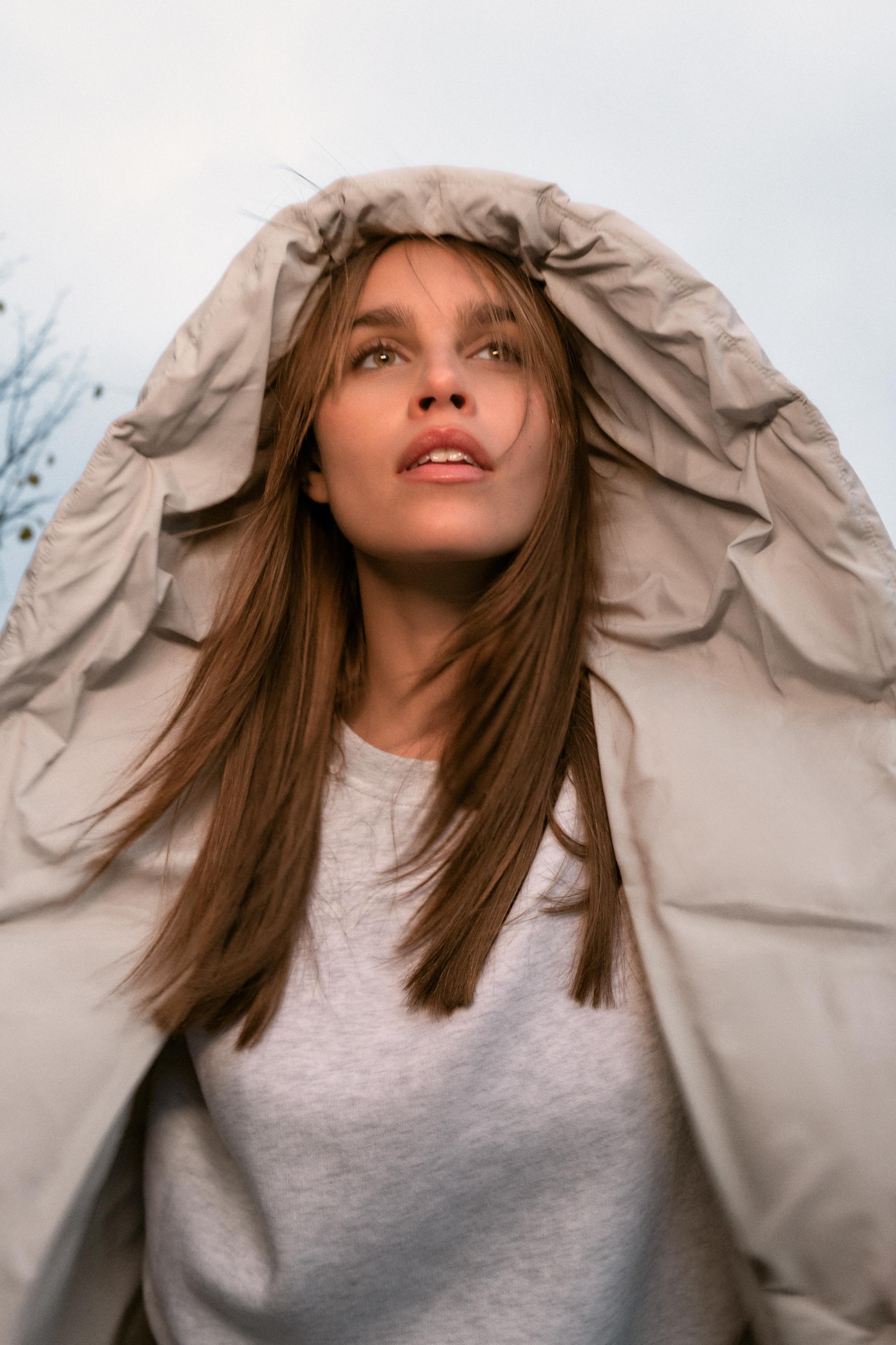 WATER REPELLENT HOODED PUFFER ANORAK