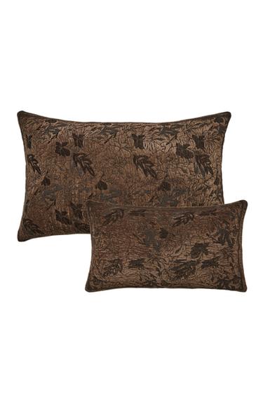 JACQUARD CHENILLE CUSHION COVER - Pink by Zara