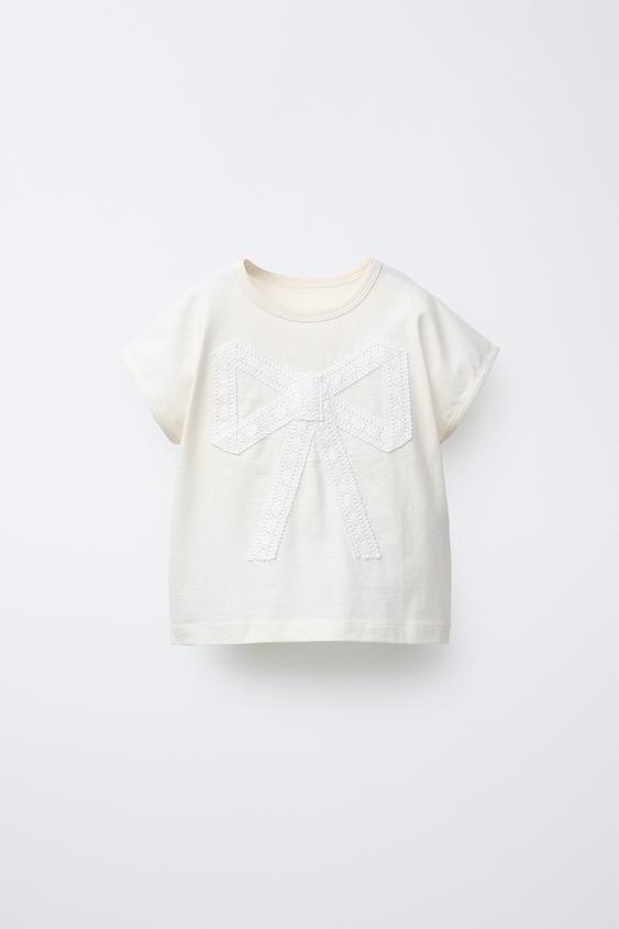 CAMISETA LAZO LACE - Crudo | ZARA España