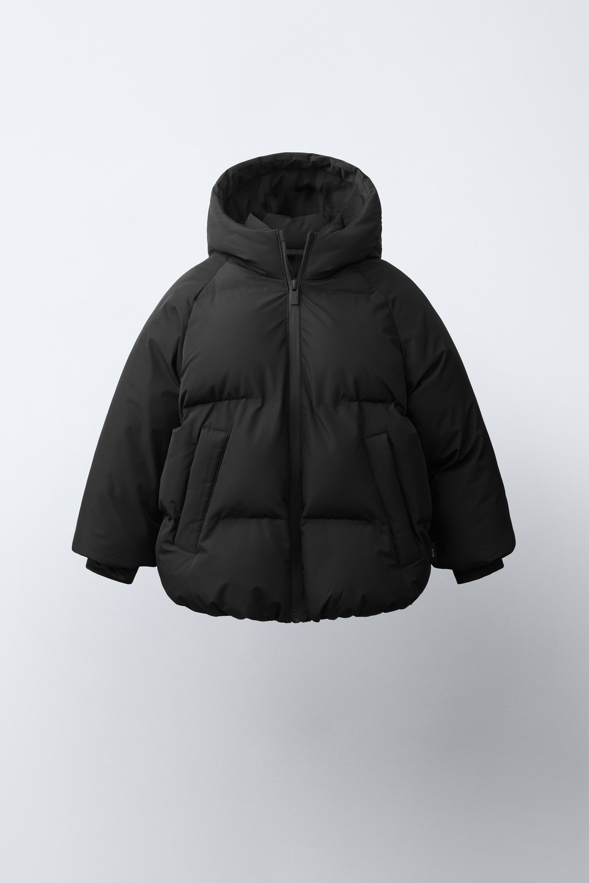 WATER REPELLENT HOODED PUFFER COAT